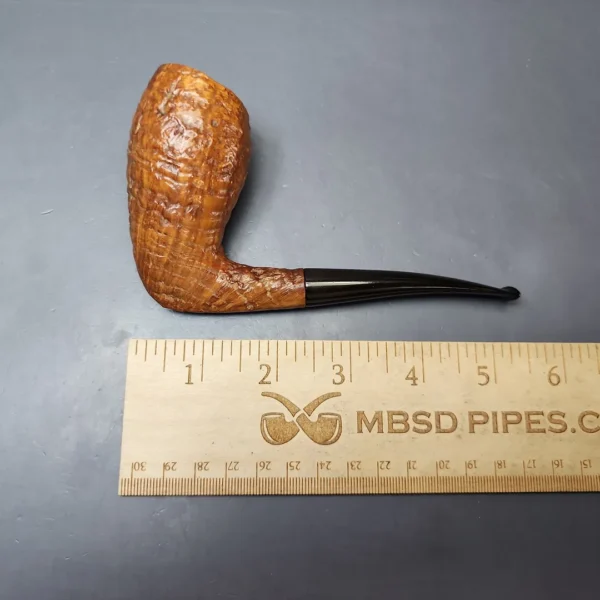 SON (Skovbo & Nording, 1950s-60s) Sandblasted Stack Estate Briar Pipe, Danish Estates - Image 9