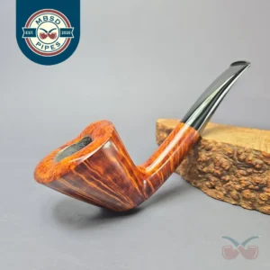 Herriot Pipes Smooth Asymmetric Dublin Handmade Briar Pipe, New