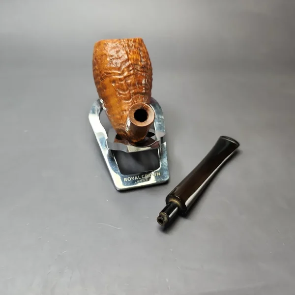 SON (Skovbo & Nording, 1950s-60s) Sandblasted Stack Estate Briar Pipe, Danish Estates - Image 12
