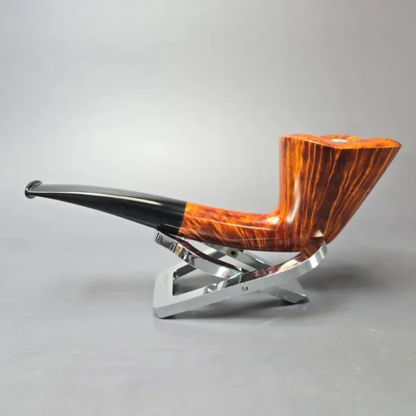 Herriot Pipes Smooth Asymmetric Dublin Handmade Briar Pipe, New - Image 4