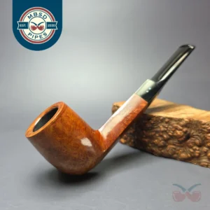 Sasieni Two Dot 20 Smooth Diamond Shank Billiard Estate Briar Pipe, English Estates