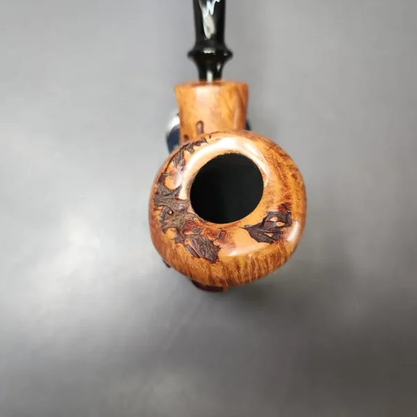 Nording Spruce Cone Partially Rusticated Freehand Estate Briar Pipe, Unsmoked - Image 4