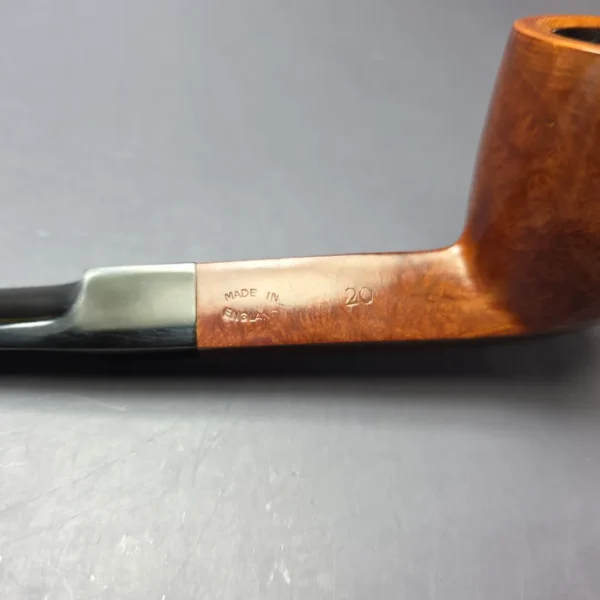 Sasieni Two Dot 20 Smooth Diamond Shank Billiard Estate Briar Pipe, English Estates - Image 7