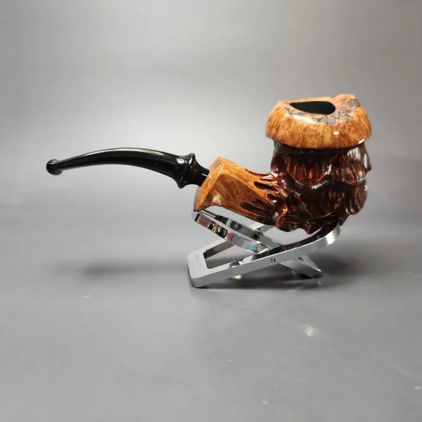 Nording Spruce Cone Partially Rusticated Freehand Estate Briar Pipe, Unsmoked - Image 7