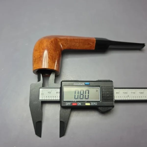 Sasieni Two Dot 20 Smooth Diamond Shank Billiard Estate Briar Pipe, English Estates - Image 9