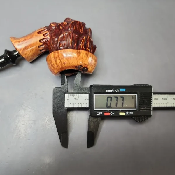 Nording Spruce Cone Partially Rusticated Freehand Estate Briar Pipe, Unsmoked - Image 9