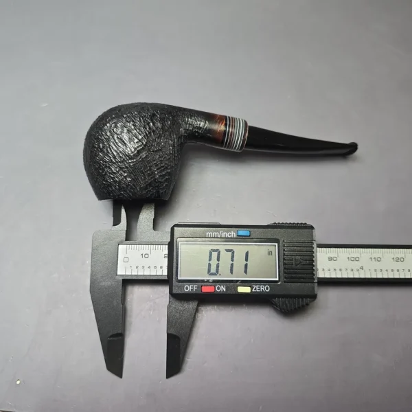 Herriot Pipes Partially Sandblasted Apple w/ Fordite Handmade Briar Pipe, New - Image 10