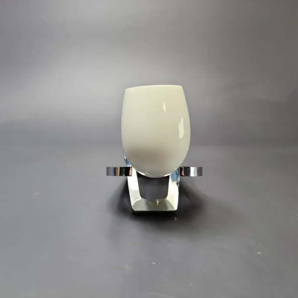 Smooth Bent Billiard w/ Blue Stem & Case Estate Block Meerschaum Pipe, Unsmoked - Image 4