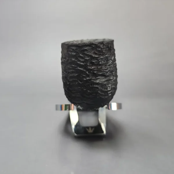 MBSD Briars by Vitale Black Rusticated Billiard w/ Zebrawood Briar Pipe, New - Image 3