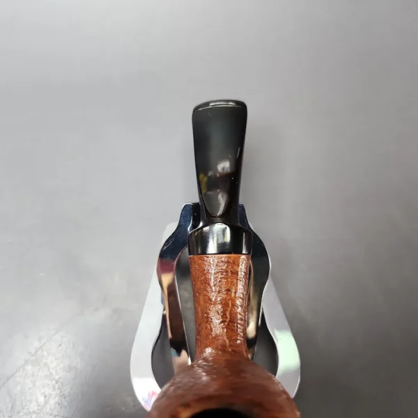 WO Larsen Sandblasted Stubby Egg Estate Briar Pipe, Danish Estates - Image 5