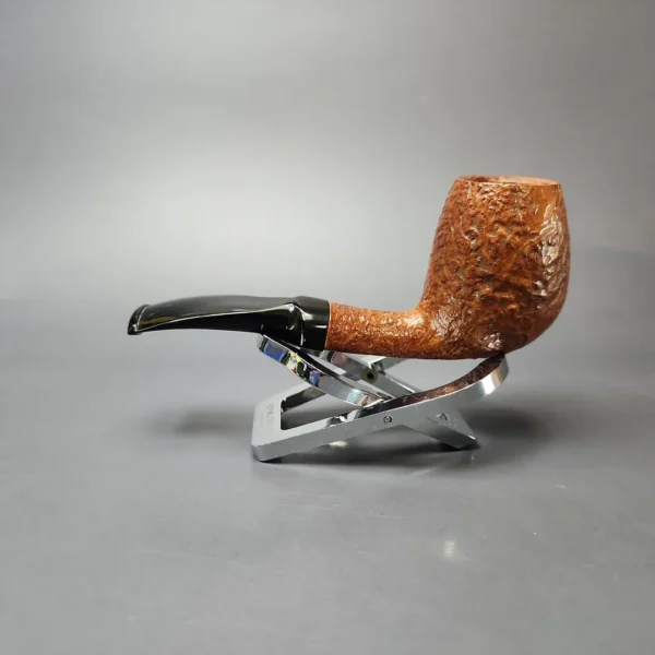 WO Larsen Sandblasted Stubby Egg Estate Briar Pipe, Danish Estates - Image 7