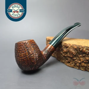 Herriot Pipes Partially Sandblasted Egg Handmade Briar Pipe, New