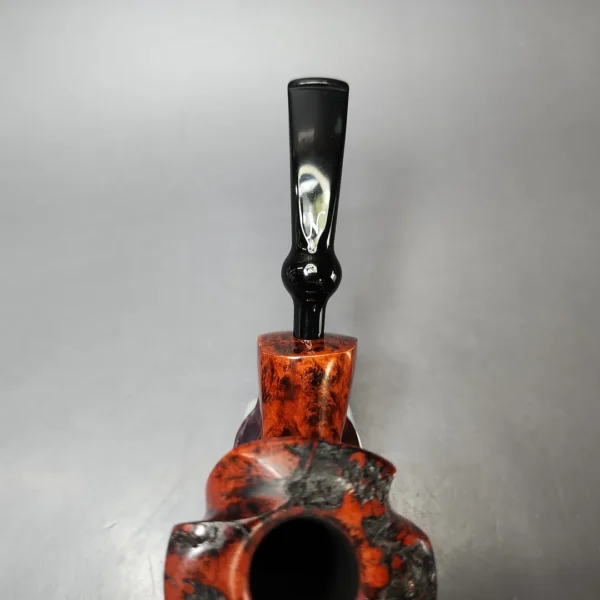 Nording Orange Grain 2 Smooth Freehand Estate Briar Pipe, Unsmoked - Image 5