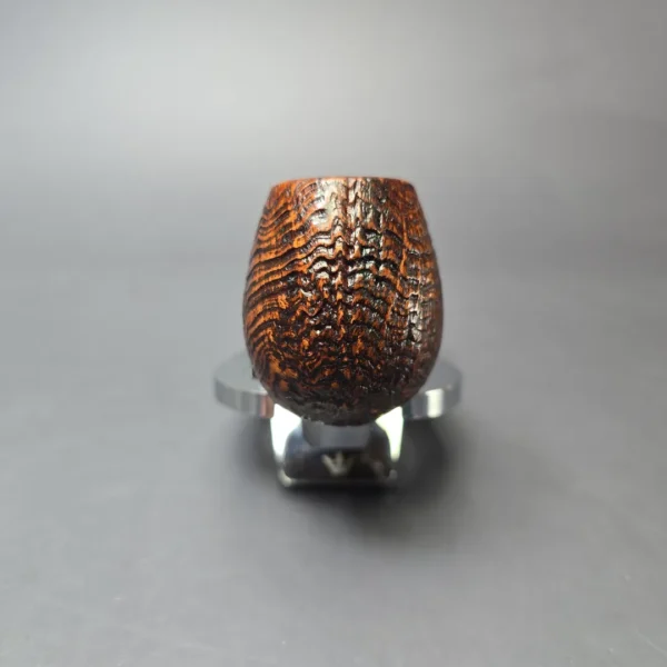 Herriot Pipes Partially Sandblasted Egg Handmade Briar Pipe, New - Image 3