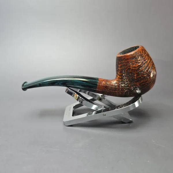 Herriot Pipes Partially Sandblasted Egg Handmade Briar Pipe, New - Image 4
