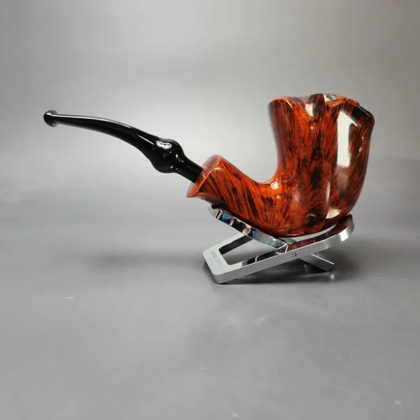 Nording Orange Grain 2 Smooth Freehand Estate Briar Pipe, Unsmoked - Image 7