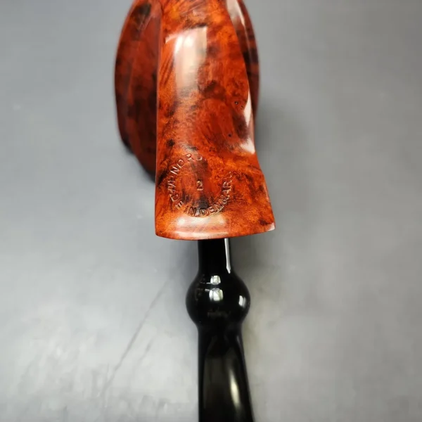 Nording Orange Grain 2 Smooth Freehand Estate Briar Pipe, Unsmoked - Image 10