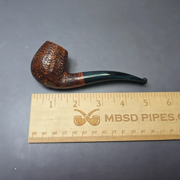 Herriot Pipes Partially Sandblasted Egg Handmade Briar Pipe, New - Image 9