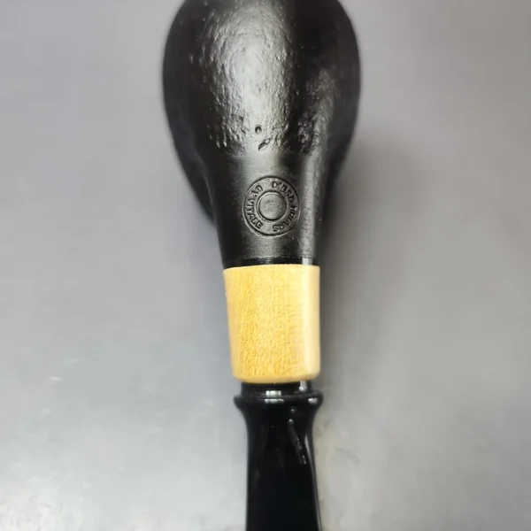 MBSD Briars by Piero Vitale Black Sandblasted Brandy w/ Boxwood Briar Pipe, New - Image 10