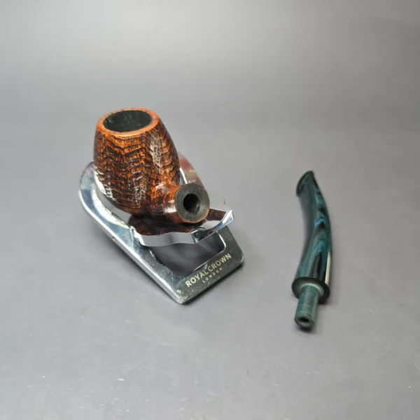 Herriot Pipes Partially Sandblasted Egg Handmade Briar Pipe, New - Image 11