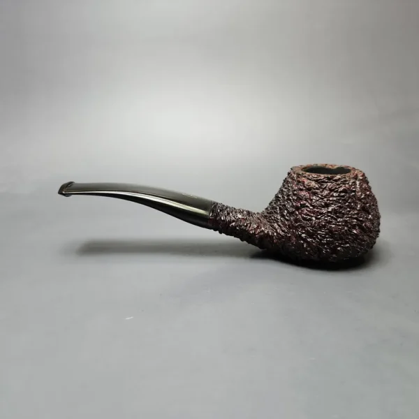 Brebbia Croce D'Oro 6 Rusticated Author Estate Briar Pipe, Italian Estates - Image 7