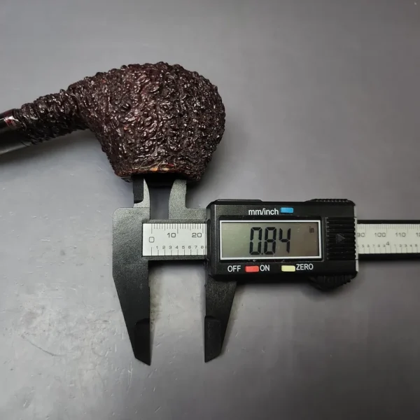 Brebbia Croce D'Oro 6 Rusticated Author Estate Briar Pipe, Italian Estates - Image 9