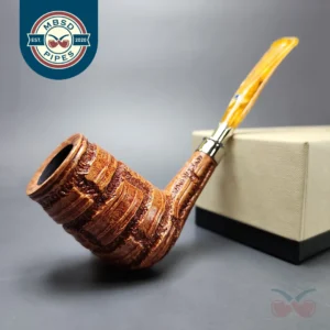 Ardor Alveare Ninfea Rusticated Stack w/ Silver Estate Briar Pipe, Unsmoked