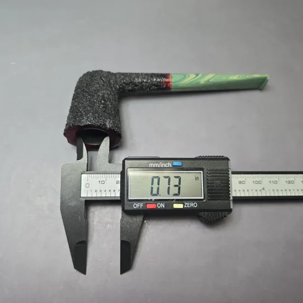 Herriot Pipes Partially Rusticated Dublin Handmade Briar Pipe, New - Image 9