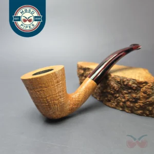 Herriot Pipes Partially Sandblasted Bent Dublin Handmade Briar Pipe, New