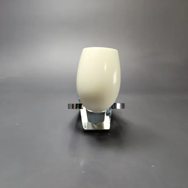 Smooth Bent Billiard w/ Blue Stem & Case Estate Block Meerschaum Pipe, Unsmoked - Image 4