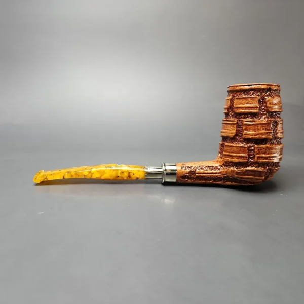 Ardor Alveare Ninfea Rusticated Stack w/ Silver Estate Briar Pipe, Unsmoked - Image 8