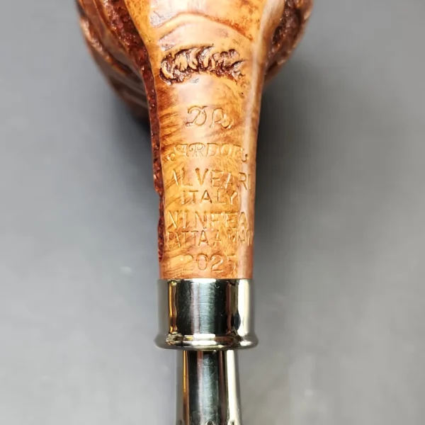 Ardor Alveare Ninfea Rusticated Stack w/ Silver Estate Briar Pipe, Unsmoked - Image 11