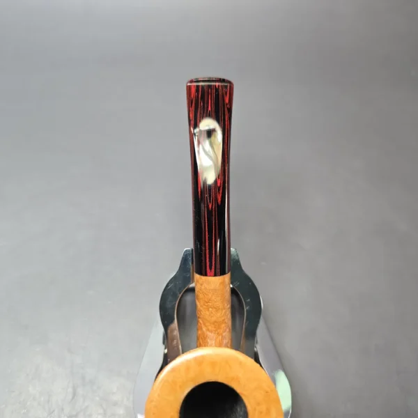 Herriot Pipes Partially Sandblasted Bent Dublin Handmade Briar Pipe, New - Image 6