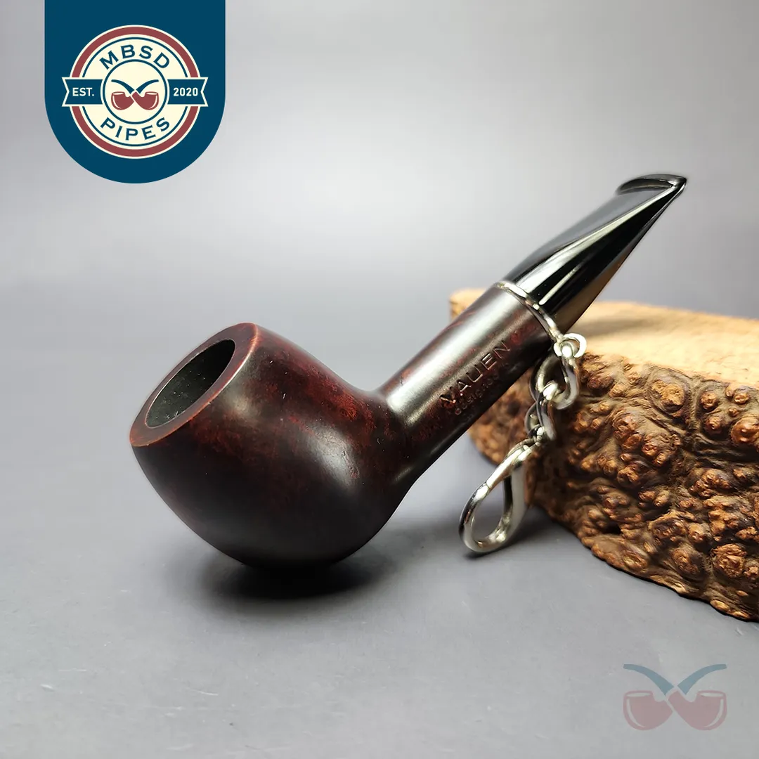 Vauen by Barontini Smooth Nosewarmer w/ Chain Estate Briar Pipe, Unsmoked, 9mm