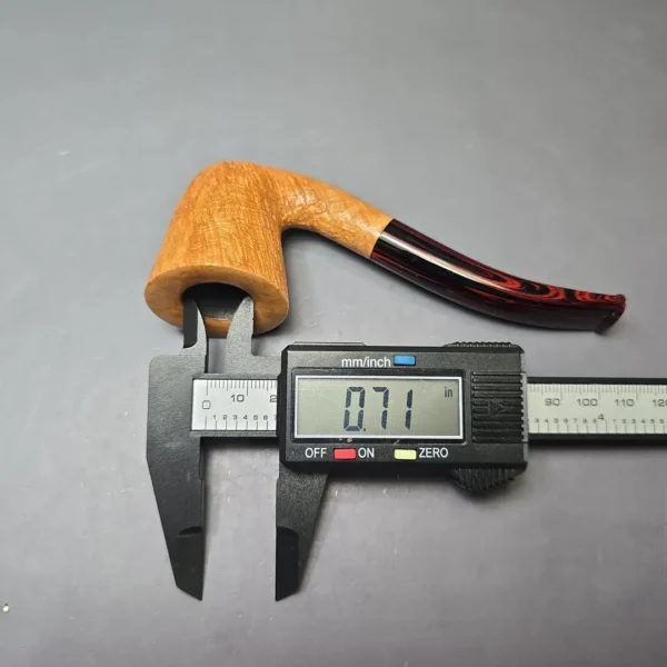 Herriot Pipes Partially Sandblasted Bent Dublin Handmade Briar Pipe, New - Image 10