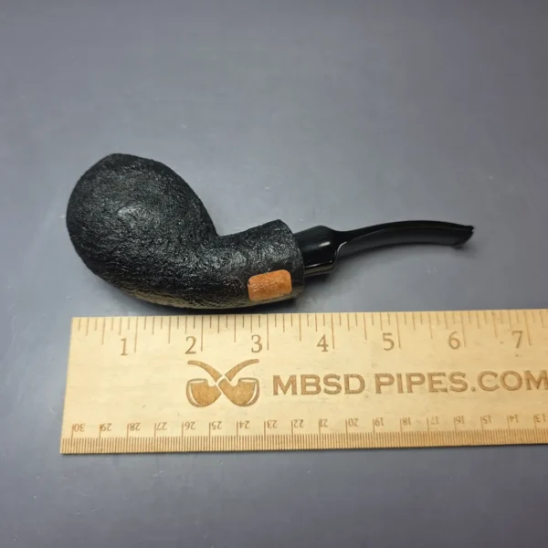 Buckeye Pipes Hand Made Sandblasted Blowfish Briar Pipe, New - Image 9