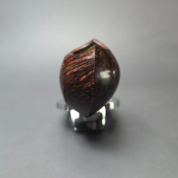 Wandi Riyadi Smooth Asymmetric Disc Blowfish Handmade Briar Pipe, New - Image 3