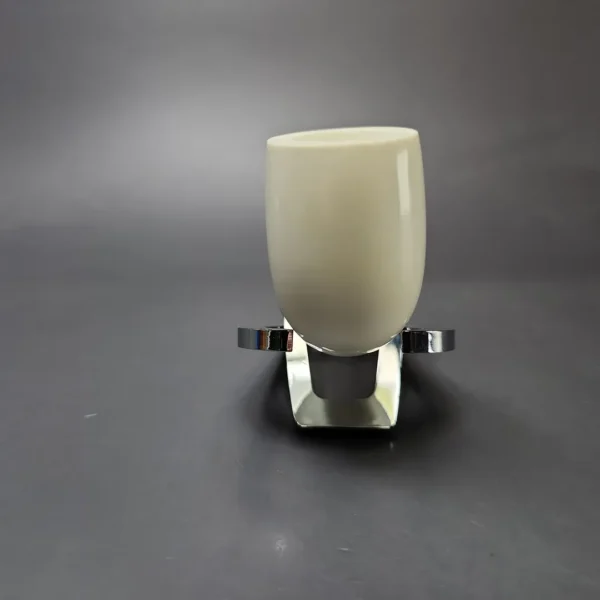 Smooth Billiard w/ Gold Stem & Case Estate Block Meerschaum Pipe, Unsmoked - Image 4