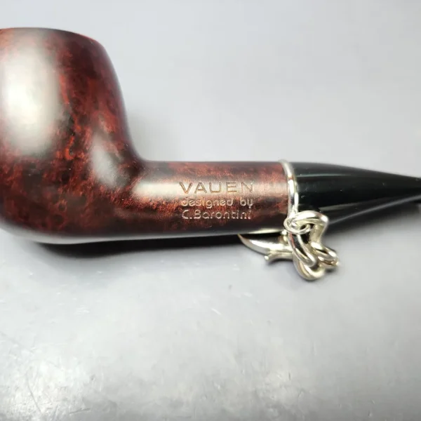 Vauen by Barontini Smooth Nosewarmer w/ Chain Estate Briar Pipe, Unsmoked, 9mm - Image 8