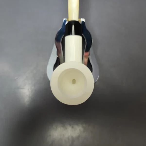 Smooth Billiard w/ Gold Stem & Case Estate Block Meerschaum Pipe, Unsmoked - Image 5