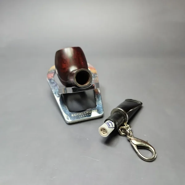 Vauen by Barontini Smooth Nosewarmer w/ Chain Estate Briar Pipe, Unsmoked, 9mm - Image 12