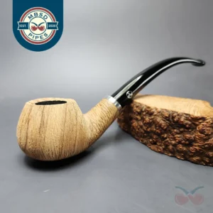 Rattray's Butcher's Boy 23 Brushed Churchwarden Olivewood Pipe, Unsmoked, 9mm