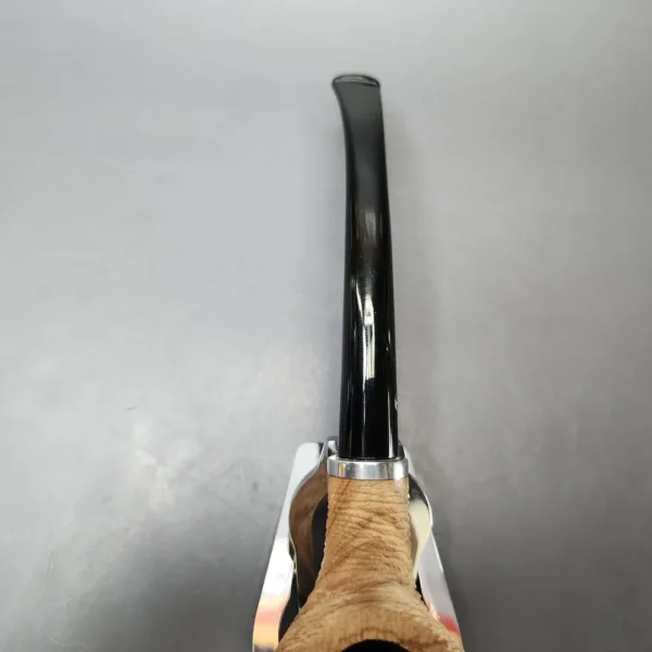 Rattray's Butcher's Boy 23 Brushed Churchwarden Olivewood Pipe, Unsmoked, 9mm - Image 5