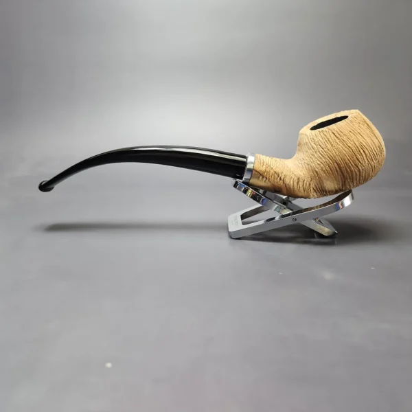 Rattray's Butcher's Boy 23 Brushed Churchwarden Olivewood Pipe, Unsmoked, 9mm - Image 7