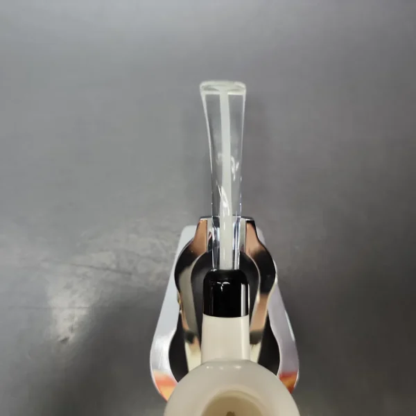 Smooth Apple w/ Translucent Stem & Case Estate Block Meerschaum Pipe, Unsmoked - Image 6