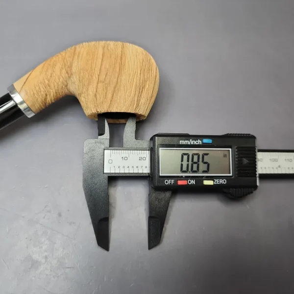 Rattray's Butcher's Boy 23 Brushed Churchwarden Olivewood Pipe, Unsmoked, 9mm - Image 9