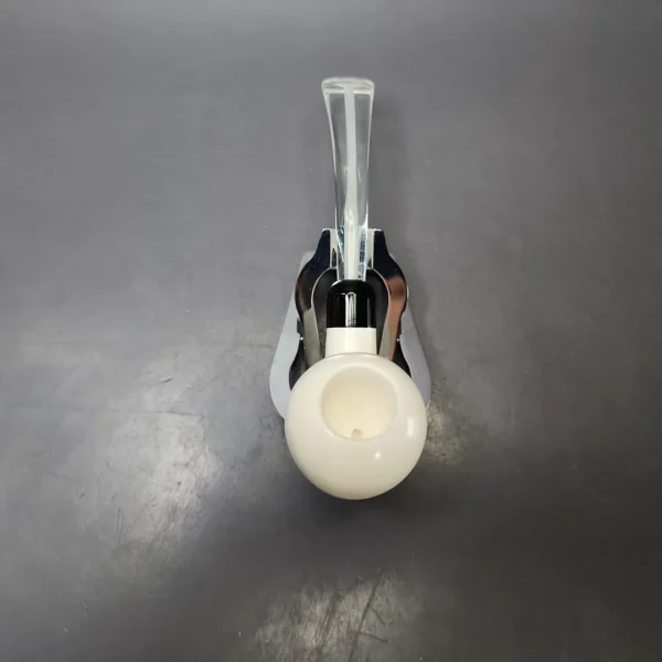 Smooth Apple w/ Translucent Stem & Case Estate Block Meerschaum Pipe, Unsmoked - Image 7