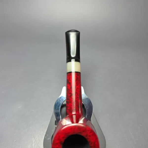 Brentegani Smooth Brandy Lovat w/ Horn Handmade Briar Pipe, New - Image 8
