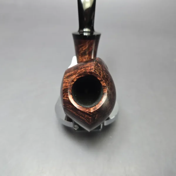 Wandi Riyadi Smooth Asymmetric Disc Blowfish Handmade Briar Pipe, New - Image 6