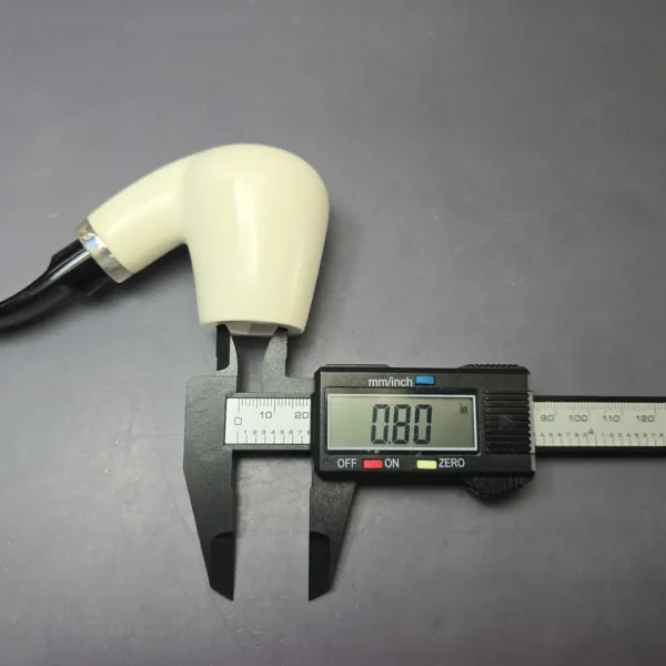 MBSD Meerschaum Silver Smooth Brandy Reverse Calabash Block Meerschaum Pipe, New - Image 9